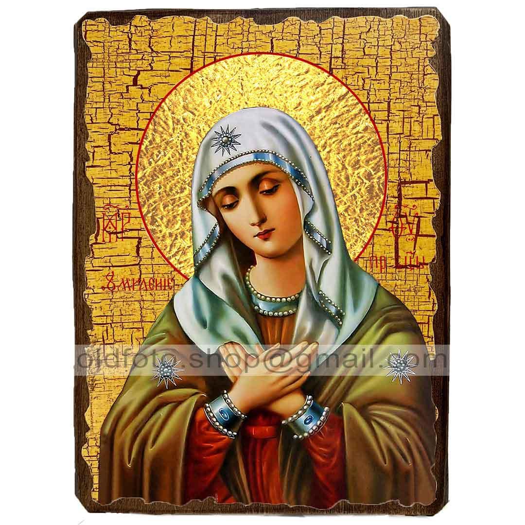Ікона Божої Матері Розчулення ,ікона на дереві 130х170 мм