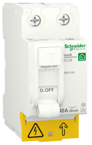 Вимикач диференціального струму (УЗО) 40А 30мА 2P тип A Resi9 Schneider Electric