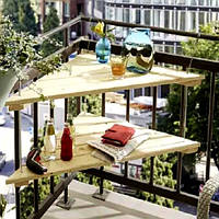 Підвісний балконний столик "Тромсе" бланже
