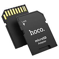 Переходник, адаптер для карт памяти HOCO TF to SD card HB22 Черный