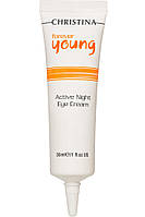 Forever Young Active Night Eye Cream - Форевер янг Ночной крем для зоны вокруг глаз, 30мл Christina