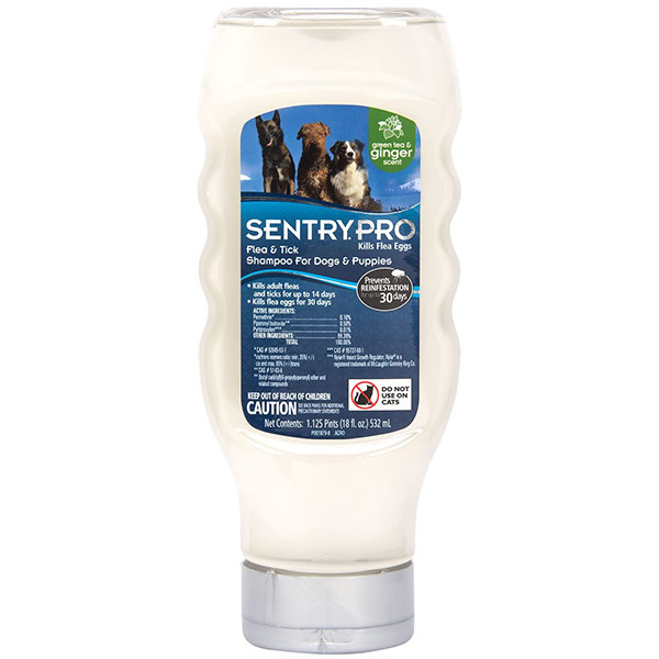 Шампунь від бліх та кліщів для собак Sentry Pro Green Tea & Ginger Shampoo імбир (19176), фото 1