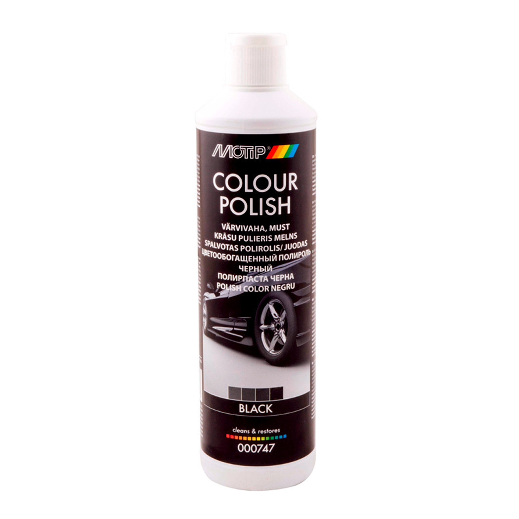 Цветообогащенный поліроль чорний "Color Polish" Black Line Motip 500мл, фото 1