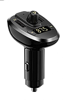 Автомобильный FM-Трансмиттер модулятор в машину Bluetooth REMAX FM Transmitter RCC109 |2USB 3A| Черный