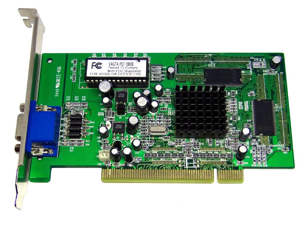 Відеокарта nVidia Vanta 16Mb PCI SDR 64bit (VGA), фото 1