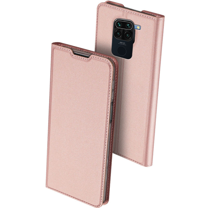 Чехол Dux Ducis с визитницей Xiaomi Redmi Note 9 / Redmi 10X Rose Gold Фотографія №1 Чехол Dux Ducis с визитницей Xiaomi Redmi Note 9 / Redmi 10X Rose Gold на малюнкі №1