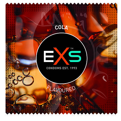 Ароматизовані презервативи латексні з ароматом і смаком кока коли EXS Cola (за 1 шт)