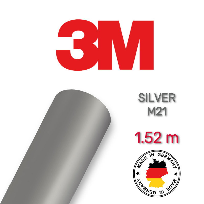 3M 2080 M21 Matte Silver - матовая серебристая пленка 1.524 м: продажа ...