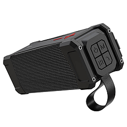 Портативна блютуз колонка HOCO IPX5 HC6 |AUX, SD-card, Bluetooth, USB, FM-Radio| Чорний