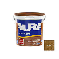 Лазурь для дерева Aura® Lasur Aqua орех шелковисто-матовая 0.75 л