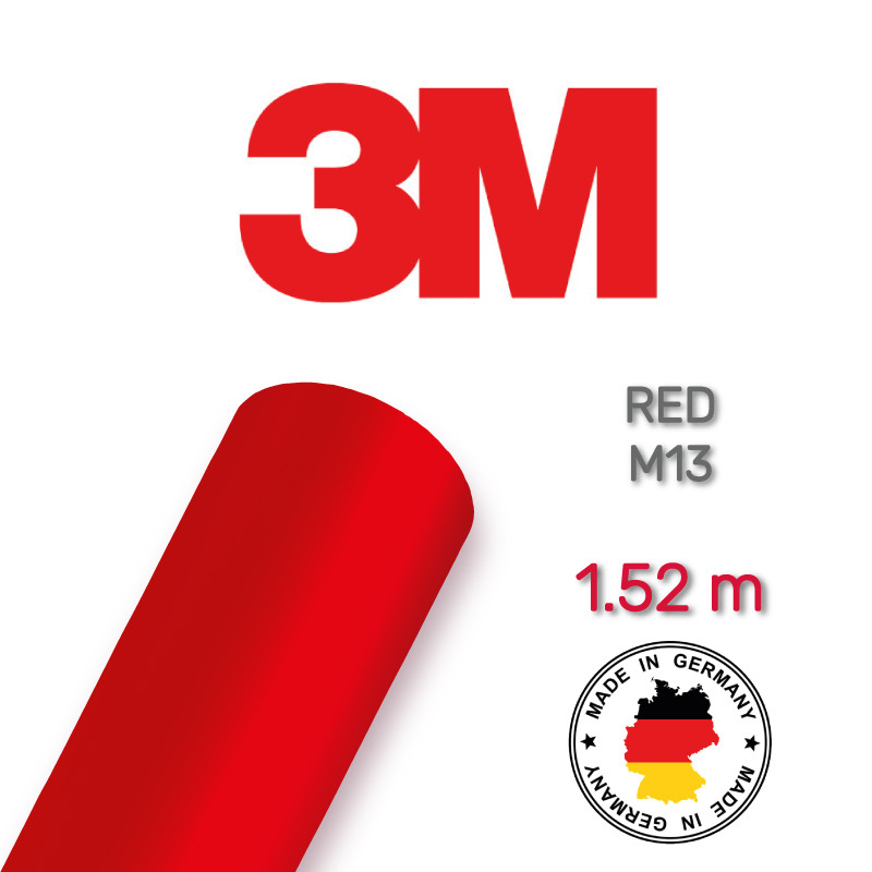 3M 2080 M13 Red Matt — матова червона плівка 1.524 м