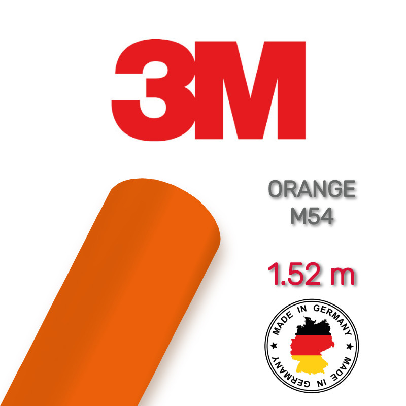 3M 2080 M54 Orange Matt - матова помаранчева плівка 1.524 м