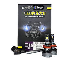 Автолампи LED BSmart E18 діод CSP H11 H8 H9 H16 10000Лм 80Вт 6000K 12В Canbus