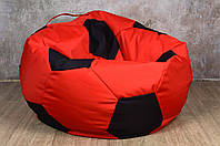 Бескаркасное кресло мяч Оксфорд 600 L 75, красно-черное