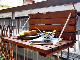 Підвісний балконний столик "Вадсе 60х35" савоярді