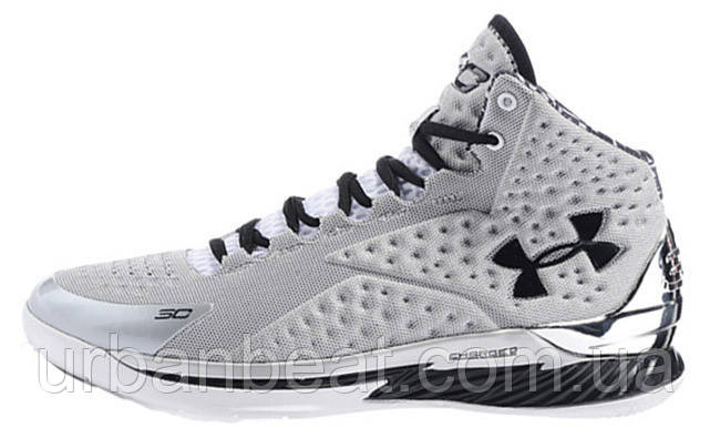 Чоловічі кросівки Under Armour Curry 1 Grey/White, фото 1