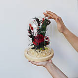 Нев'януча червона троянда в колбі «Red bouquet», G22, фото 2