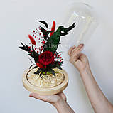 Нев'януча червона троянда в колбі «Red bouquet», G22, фото 4