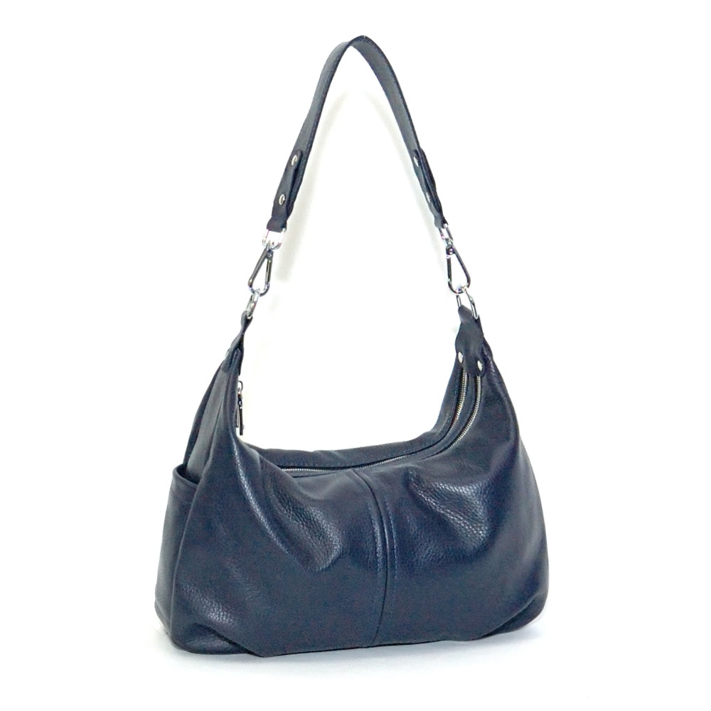 Жіноча шкіряна сумочка 34 синя, фото 1