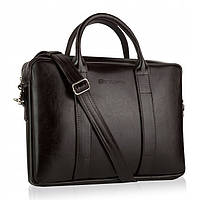 Чоловіча шкіряна сумка-портфель Betlewski 39 х 28 х 6 (BTM-01) - коричнева