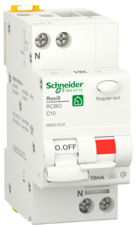 Диференціальний автомат 10А 10 mA 2P Resi9 тип A Schneider Electric