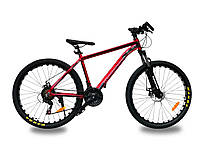 Спортивный велосипед TopRider 29 дюймов с алюминиевой рамой красный
