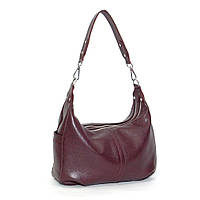 Жіноча шкіряна сумочка 34 бордо