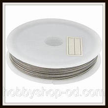 Ланка (ювелірний тросик) діам. 0,38 мм колір срібло