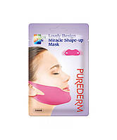 Маска для моделювання контуру обличчя Purederm Lovely Design Miracle Shape-Up Mask