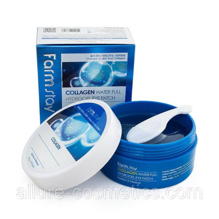 Гідрогелеві патчі з колагеном FARM STAY Collagen Water Full Hydrogel Eye Patch