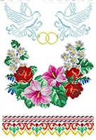 Заготівля для вишивки рушника ГАБАРДИН