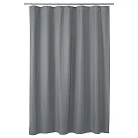 IKEA TOLFSEN Фіранки для душу, темно-сіра / сатинові смуги (404.953.01)