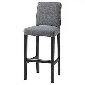IKEA BERGMUND Чохол на барний стілець зі спинкою, Gunnared середній сірий (704.810.91)