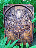 Дерев'яне панно "Богиня Нерта" (Nerthus). Германська міфологія, фото 8