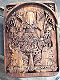 Дерев'яне панно "Богиня Нерта" (Nerthus). Германська міфологія, фото 9