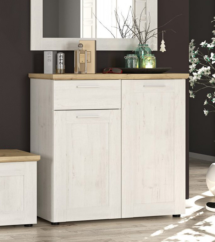 Лора Комод 2Д1Ш МЕБЛІ СЕРВІС Андерсон пайн + Артисан (93.2х39.2х90.9 см)