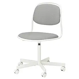 IKEA ÖRFJÄLL Обертове крісло, білий / Виссле світло-сірий (494.160.12)