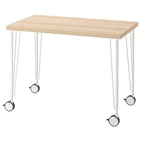 IKEA LINNMON / KRILLE Письмовий стіл, під білений дуб / білий (594.163.61)