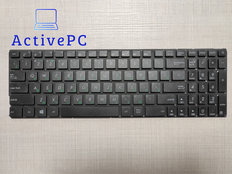 Клавіатура для ноутбука ASUS (X540 series) rus, black, без кадру