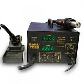 Паяльна станція BAKU BK-702B (фен + паяльник)