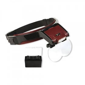 Бінокуляр Magnifier MG81001B з led-підсвіткою (x1,7; х2,0; x2,5; х3,5)