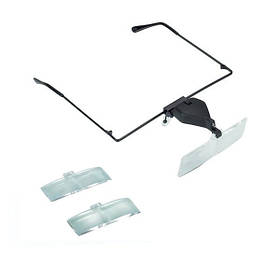 Окуляри бінокулярні Magnifier MG19157-3 з Led-підсвіткою (x1,5; x2,5; х3,5)