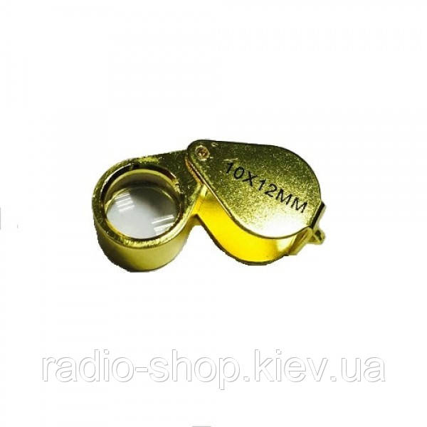 Лінза ручна ювелірна MG21170С Gold 12 мм, фото 1