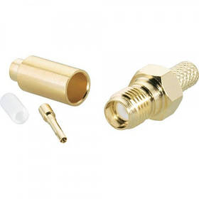 Гніздо SMA реверсне під обтискання на кабель RG-58 (SMA-C58J-RP)