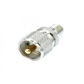Перехідник штекер UHF — гніздо F (UHFP/FJ)