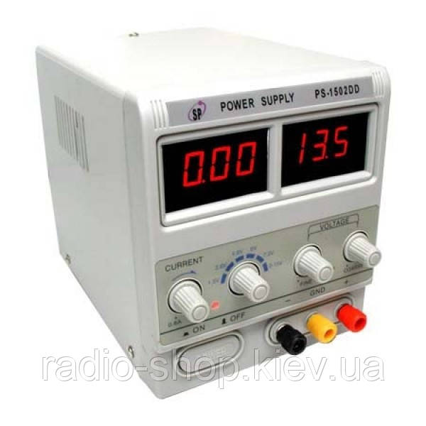 Лабораторний Блок живлення PS-1502D (0...15V 0...2A) цифровий