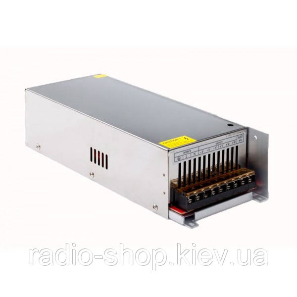 Блок живлення 12V 40A, мет.корпус