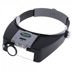 Бінокуляр Proskit MA-016 з led-підсвіткою (x1,8; x2,6; x5,8)