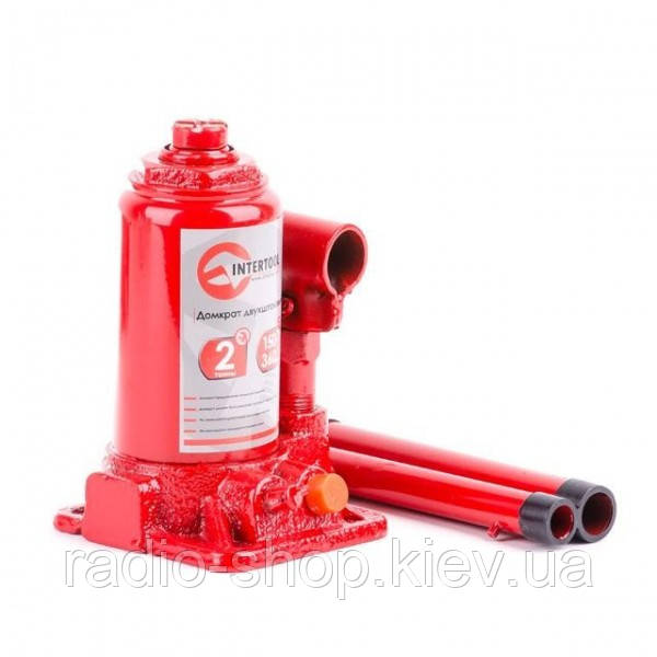 Домкрат 'столбік' двоштоковий 2 т INTERTOOL GT0031