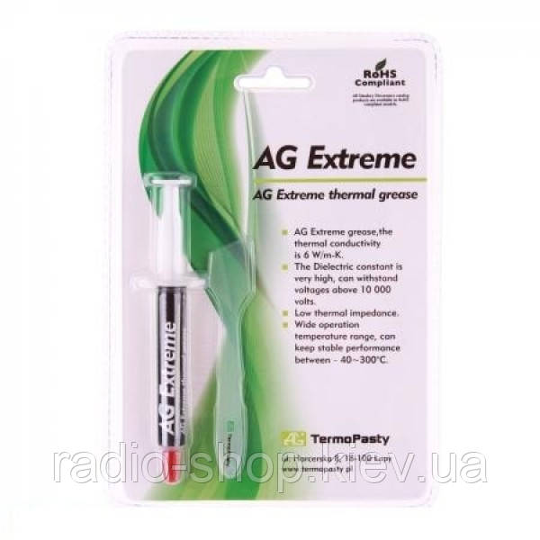 Термопаста EXTREME, AG 3g, фото 1